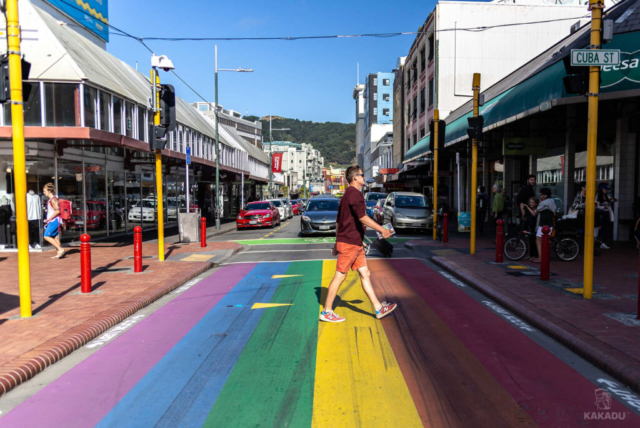 Cuba Street, centrum Wellington, fot. Kasia Gortat