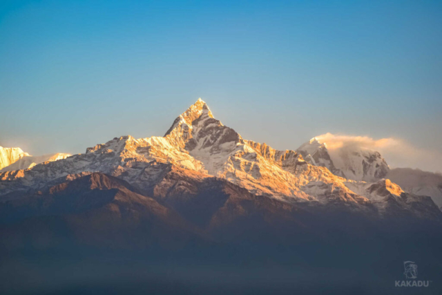 Widok na świętą dla nepalczyków górę – Machhapuchhare