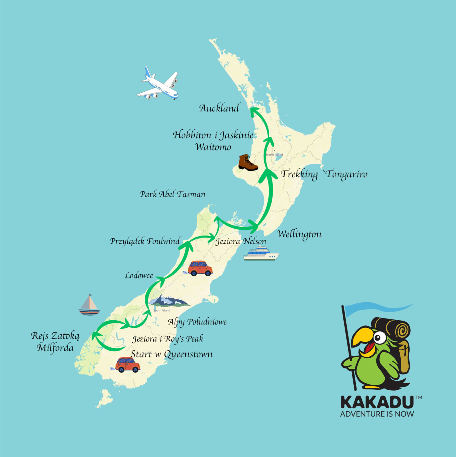 NZ mapa Adventurer